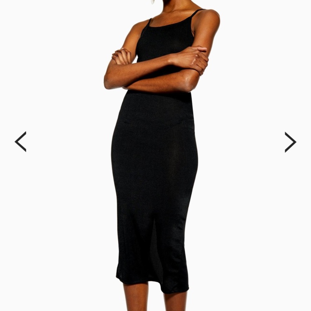 Ribbed bodycon spaghetti strap dress